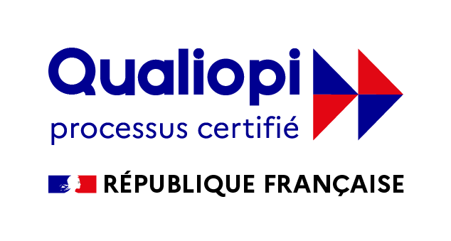 Logo Qualiopi - processus certifié - République française